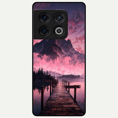 Beautiful Mountain View Glass Case For OnePlus 10 Pro back cover – full design glossy printed glass finish
