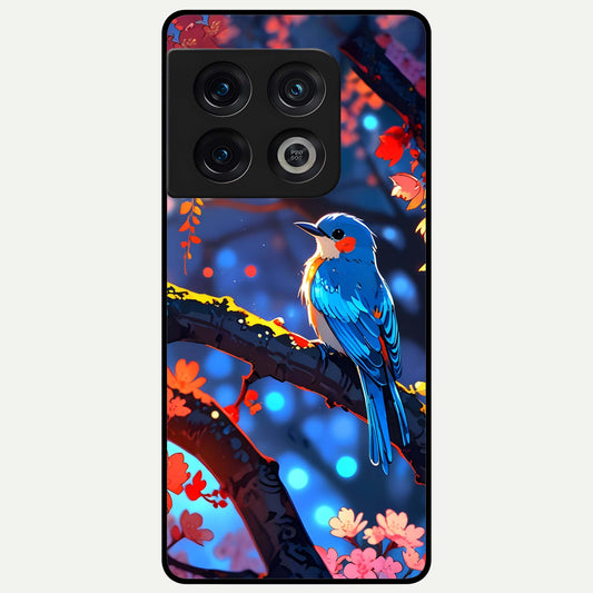  Blooming Water Drift Glass Case For OnePlus 10 Pro back cover – full design glossy printed glass finish