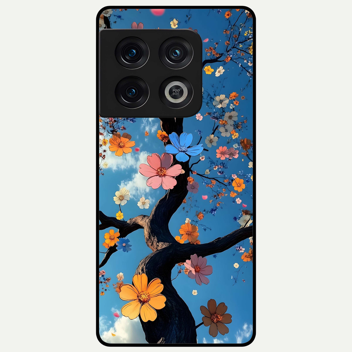  Blossom Dream Sky Glass Case For OnePlus 10 Pro back cover – full design glossy printed glass finish