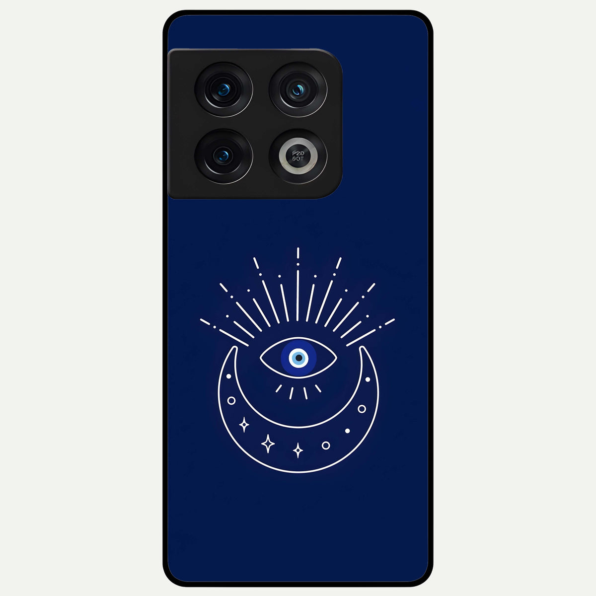  Blue Evil Eye Glass Case For OnePlus 10 Pro back cover – full design glossy printed glass finish