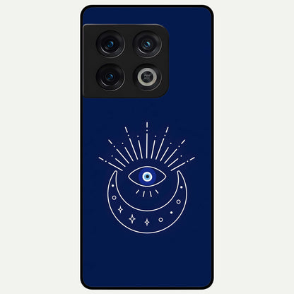  Blue Evil Eye Glass Case For OnePlus 10 Pro back cover – full design glossy printed glass finish