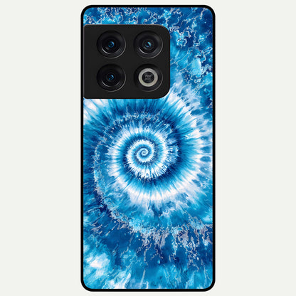  Blue Galaxy Wave Glass Case For OnePlus 10 Pro back cover – full design glossy printed glass finish