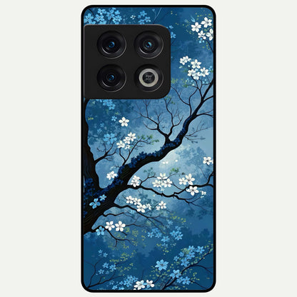  Blue Tree Serenity Glass Case For OnePlus 10 Pro back cover – full design glossy printed glass finish