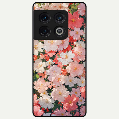  Blush Bloom Field Glass Case For OnePlus 10 Pro back cover – full design glossy printed glass finish