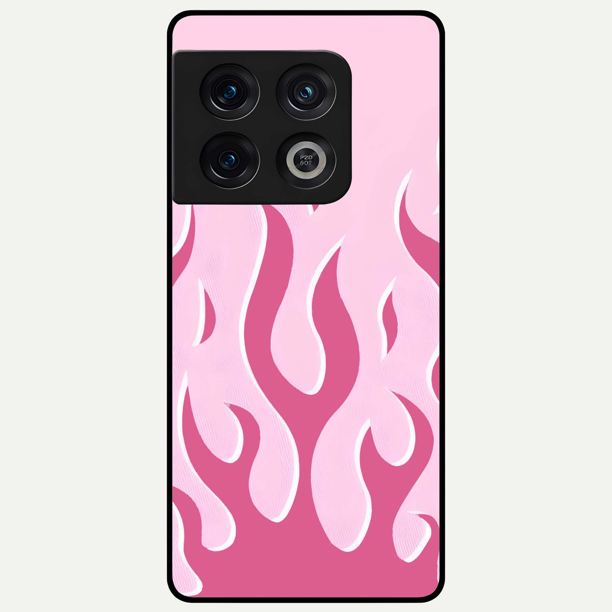  Blush Flame Energy Glass Case For OnePlus 10 Pro back cover – full design glossy printed glass finish
