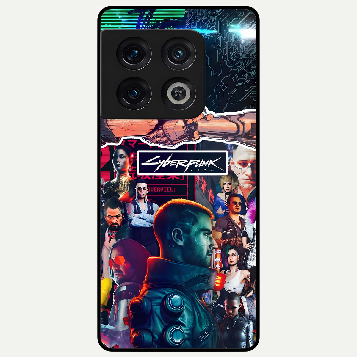  CYBERPUNK Legacy Glass Case For OnePlus 10 Pro back cover – full design glossy printed glass finish
