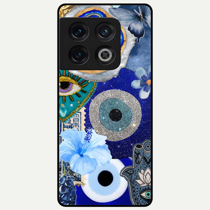  Celestial Blue Vision Glass Case For OnePlus 10 Pro back cover – full design glossy printed glass finish