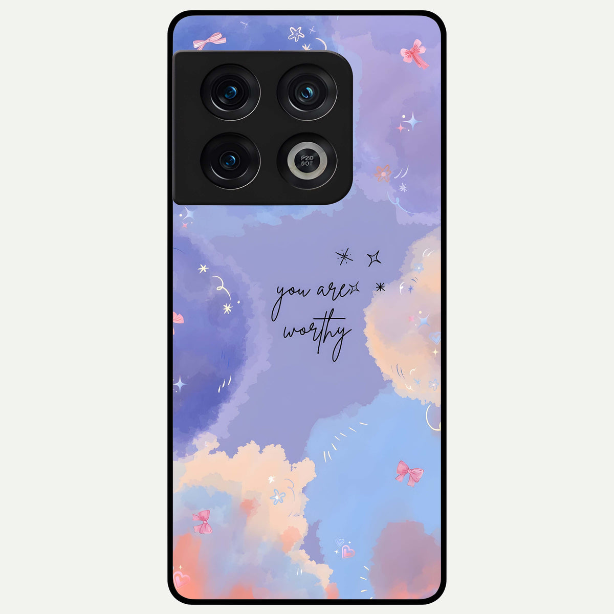  Celestial Cloud Magic Glass Case For OnePlus 10 Pro back cover – full design glossy printed glass finish