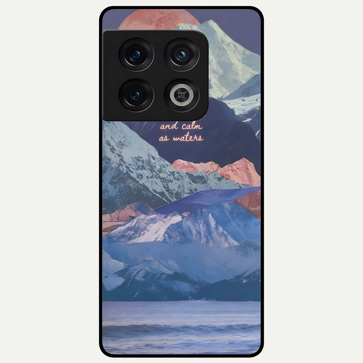  Celestial Mountain Calm Glass Case For OnePlus 10 Pro back cover – full design glossy printed glass finish