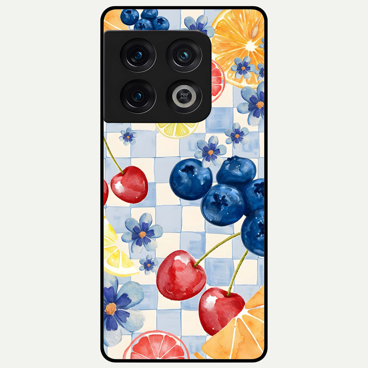  Citrus Bloom Joy Glass Case For OnePlus 10 Pro back cover – full design glossy printed glass finish