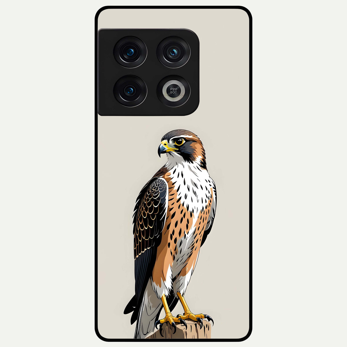  Clever Eagle Glass Case For OnePlus 10 Pro back cover – full design glossy printed glass finish