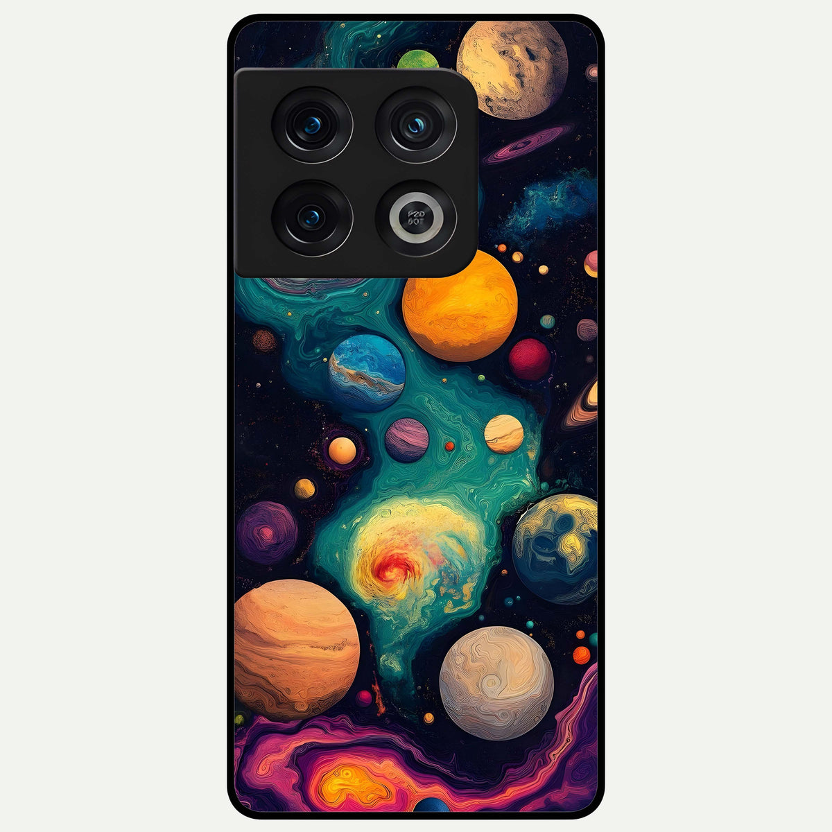 Cosmic Planet Journey Glass Case For OnePlus 10 Pro back cover – full design glossy printed glass finish