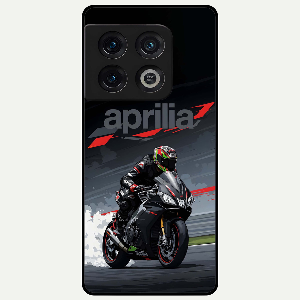  Dark Aprilla Glass Case For OnePlus 10 Pro back cover – full design glossy printed glass finish