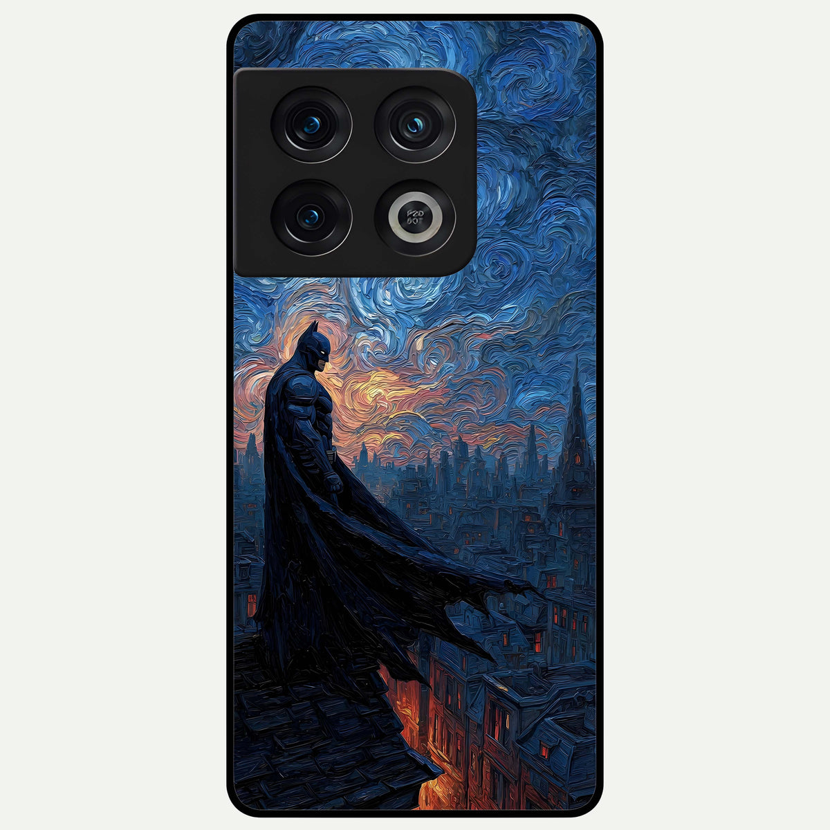  Dark Knight Dusk Glass Case For OnePlus 10 Pro back cover – full design glossy printed glass finish