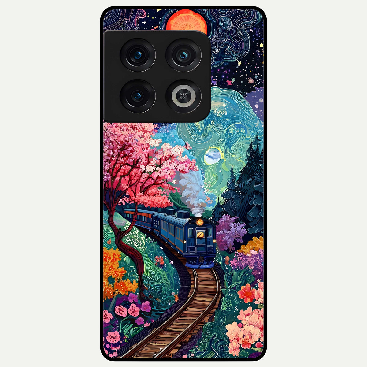  Digital Art Glass Case For OnePlus 10 Pro back cover – full design glossy printed glass finish