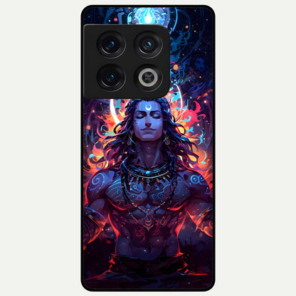  Divine Fire Shiv Glass Case For OnePlus 10 Pro back cover – full design glossy printed glass finish