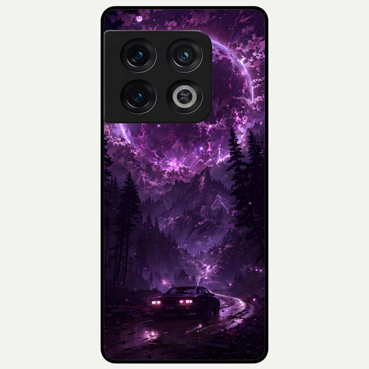  Eternal Cosmic Drive Glass Case For OnePlus 10 Pro back cover – full design glossy printed glass finish