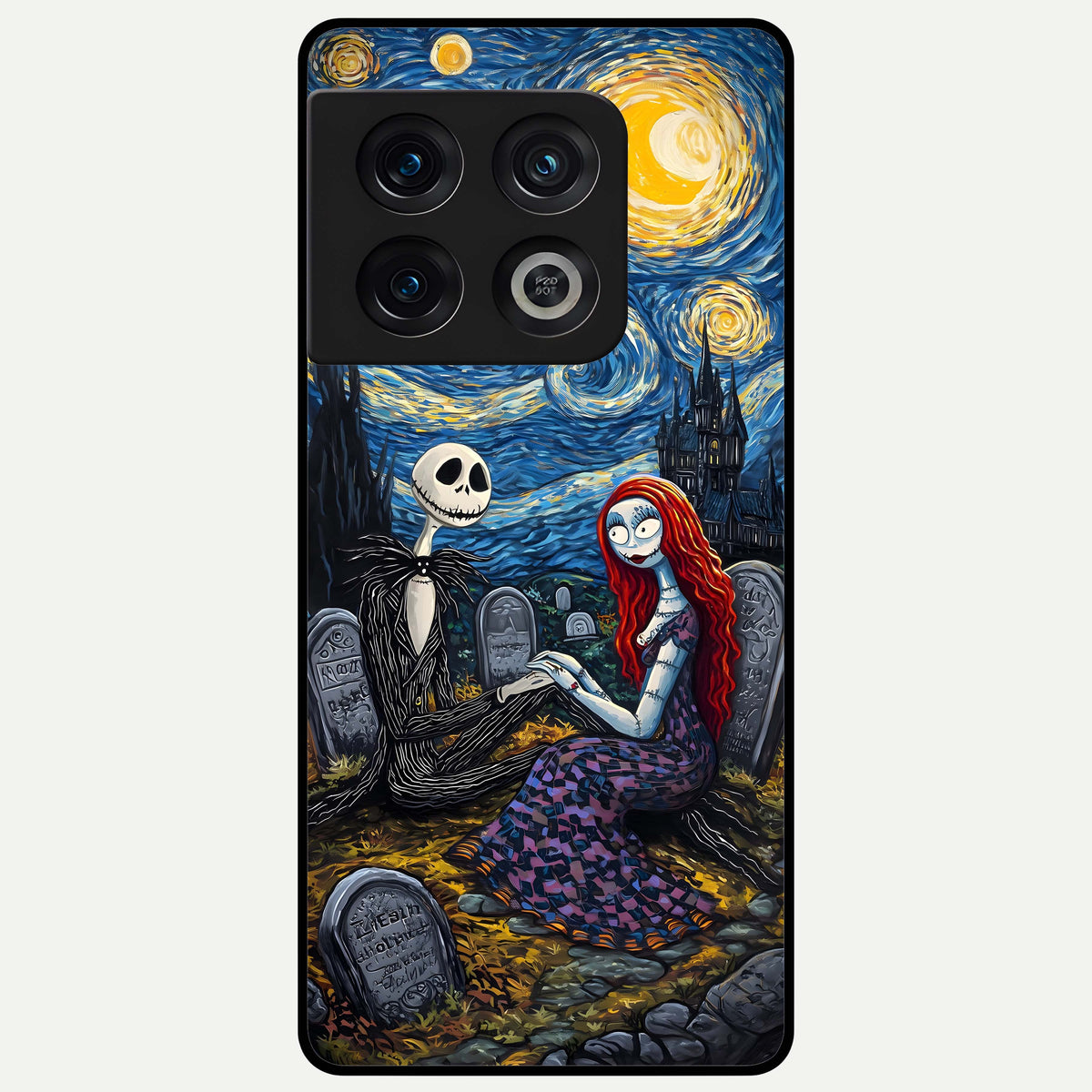  Eternal Night Love Glass Case For OnePlus 10 Pro back cover – full design glossy printed glass finish