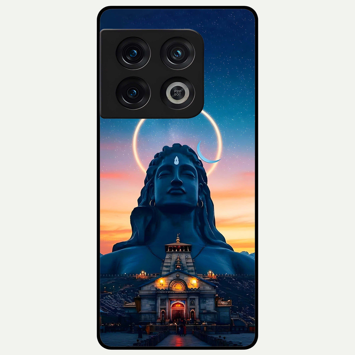  Eternal Shiva Aura Glass Case For OnePlus 10 Pro back cover – full design glossy printed glass finish