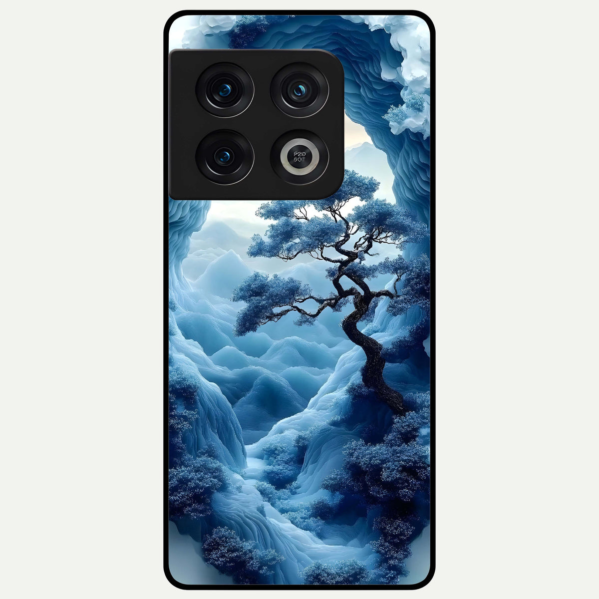  Frozen Serenity Gate Glass Case For OnePlus 10 Pro back cover – full design glossy printed glass finish