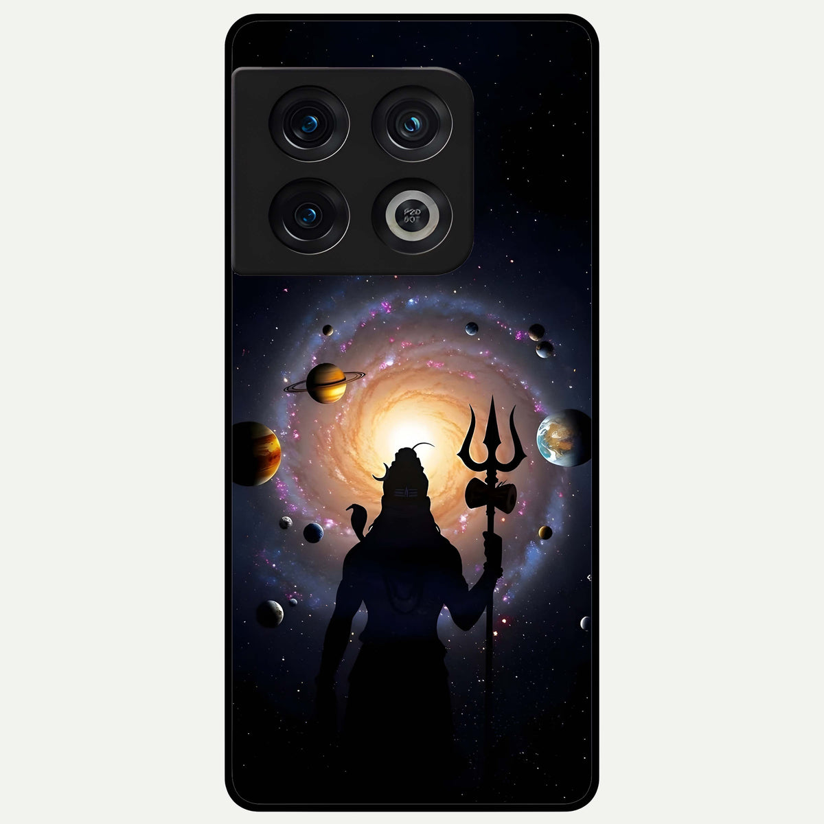  Galactic Shiva Vision Glass Case For OnePlus 10 Pro back cover – full design glossy printed glass finish