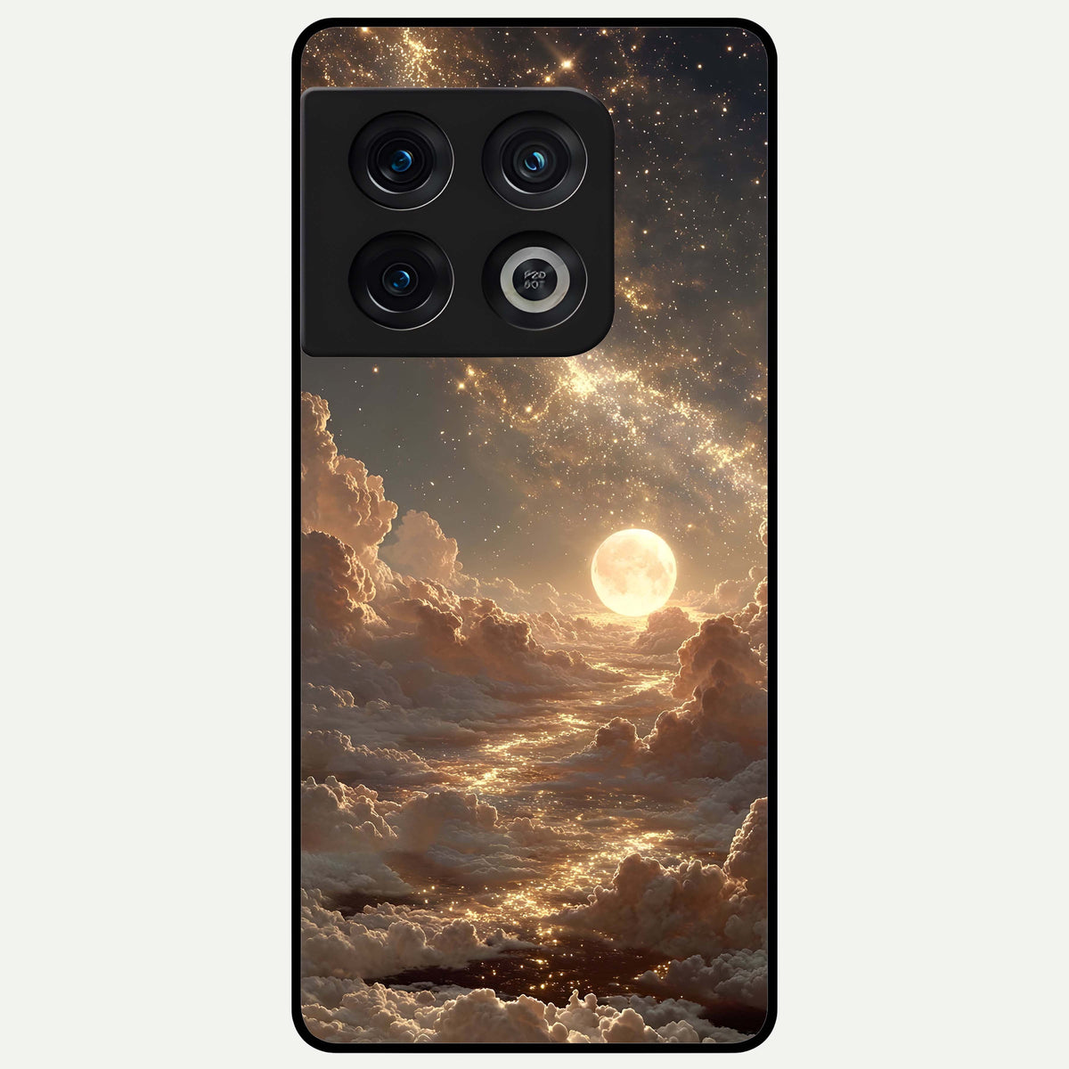  Golden Sky Dream Glass Case For OnePlus 10 Pro back cover – full design glossy printed glass finish