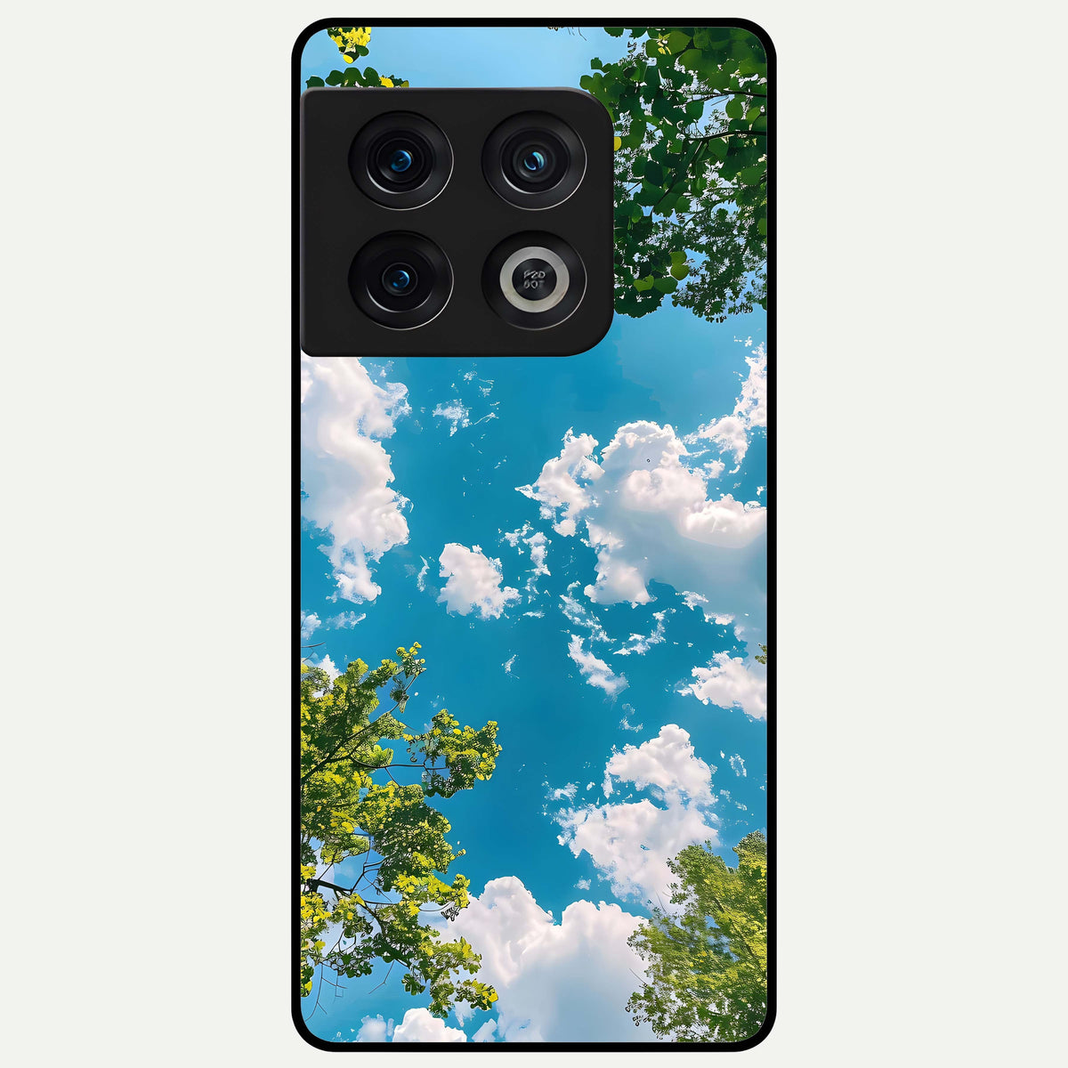  Green Moon Energy Glass Case For OnePlus 10 Pro back cover – full design glossy printed glass finish