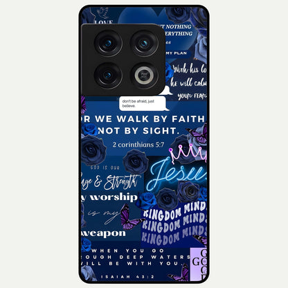  Kingdom Faith Glow Glass Case For OnePlus 10 Pro back cover – full design glossy printed glass finish