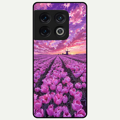  Lavender Dream Skies Glass Case For OnePlus 10 Pro back cover – full design glossy printed glass finish