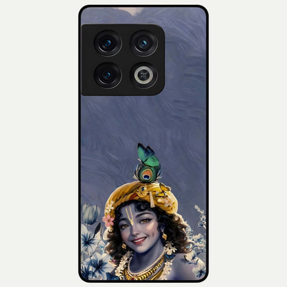  Lord Krishna Glass Case For OnePlus 10 Pro back cover – full design glossy printed glass finish