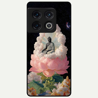  Lotus Divine Peace Glass Case For OnePlus 10 Pro back cover – full design glossy printed glass finish