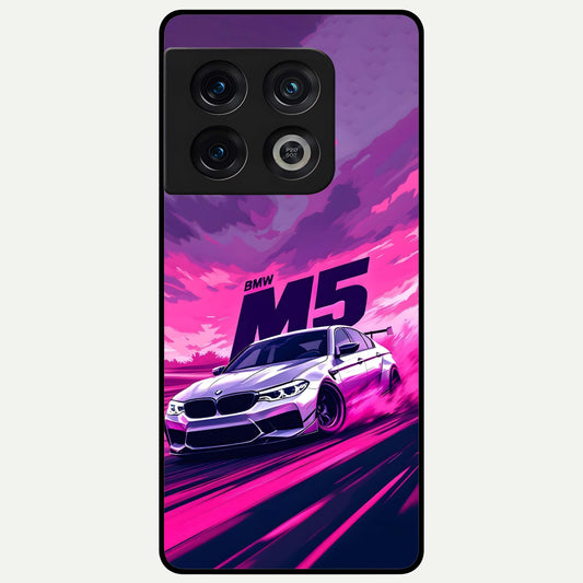  MS Neon Car Glass Case For OnePlus 10 Pro back cover – full design glossy printed glass finish