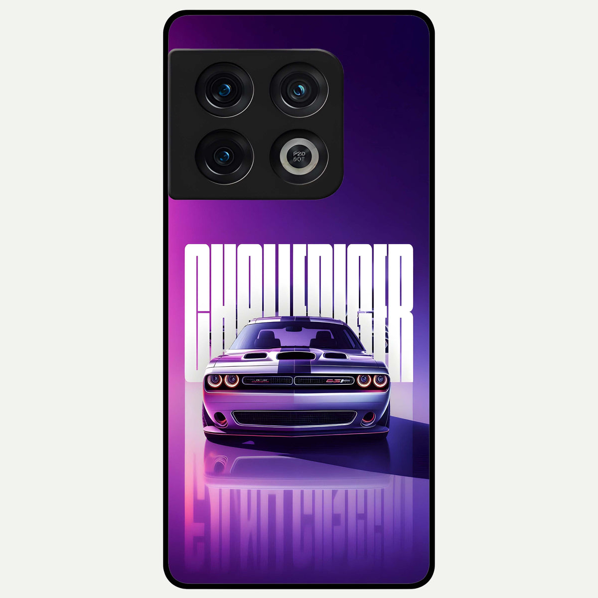  Midnight Muscle Ride Glass Case For OnePlus 10 Pro back cover – full design glossy printed glass finish