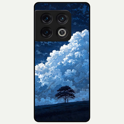  Midnight Sky Serenity Glass Case For OnePlus 10 Pro back cover – full design glossy printed glass finish