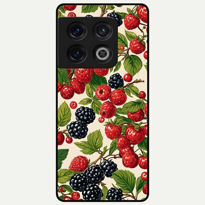  Mixed Berry Collage Glass Case For OnePlus 10 Pro back cover – full design glossy printed glass finish