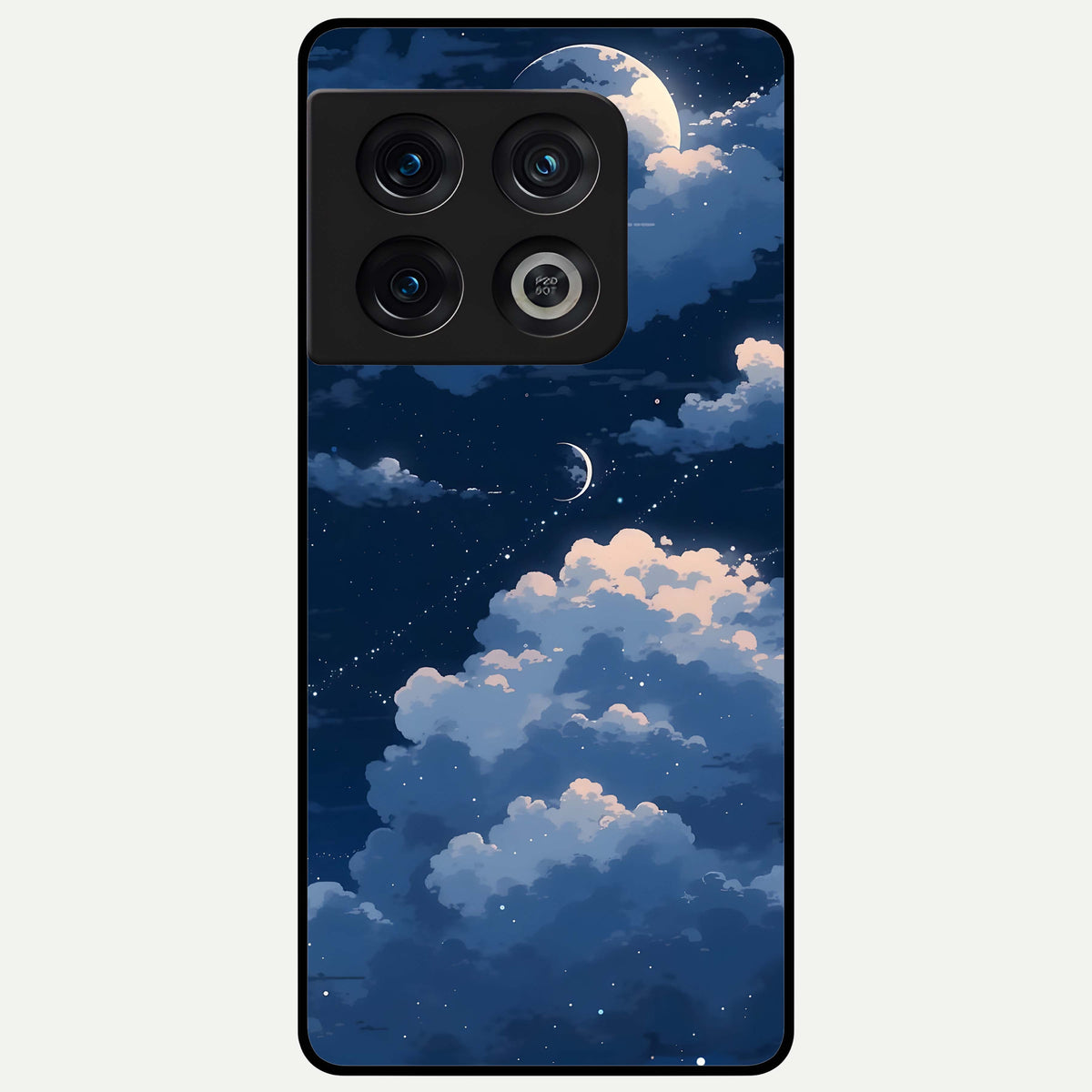  Moon Dream Haze Glass Case For OnePlus 10 Pro back cover – full design glossy printed glass finish