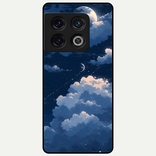  Moon Dream Haze Glass Case For OnePlus 10 Pro back cover – full design glossy printed glass finish