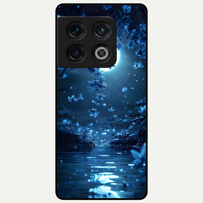  Moonlight Petal Dream Glass Case For OnePlus 10 Pro back cover – full design glossy printed glass finish