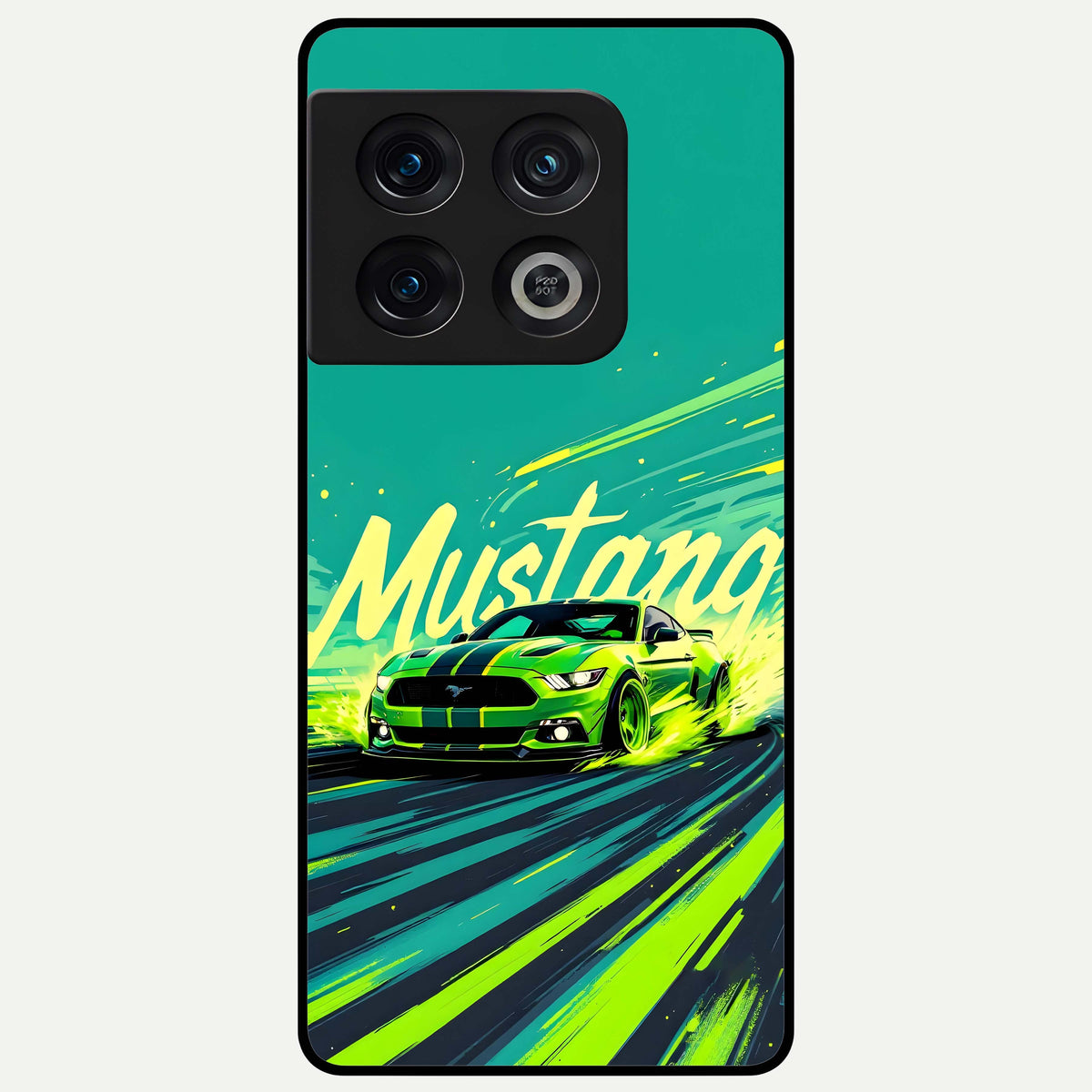 Mustang Bang Glass Case For OnePlus 10 Pro back cover – full design glossy printed glass finish