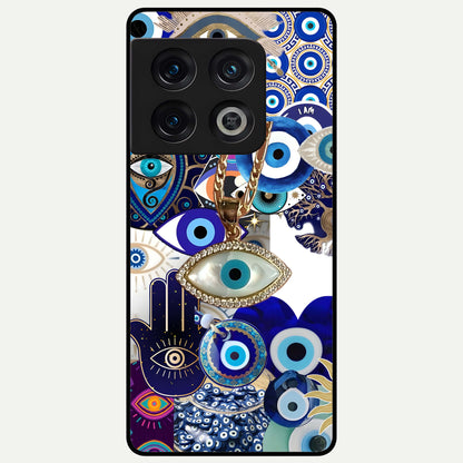  Mystic Charm Eye Glass Case For OnePlus 10 Pro back cover – full design glossy printed glass finish
