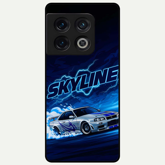 Neon Drift Beast Glass Case For OnePlus 10 Pro back cover – full design glossy printed glass finish