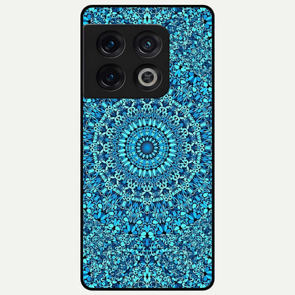 Ocean Bloom Mandala Glass Case For OnePlus 10 Pro back cover – full design glossy printed glass finish