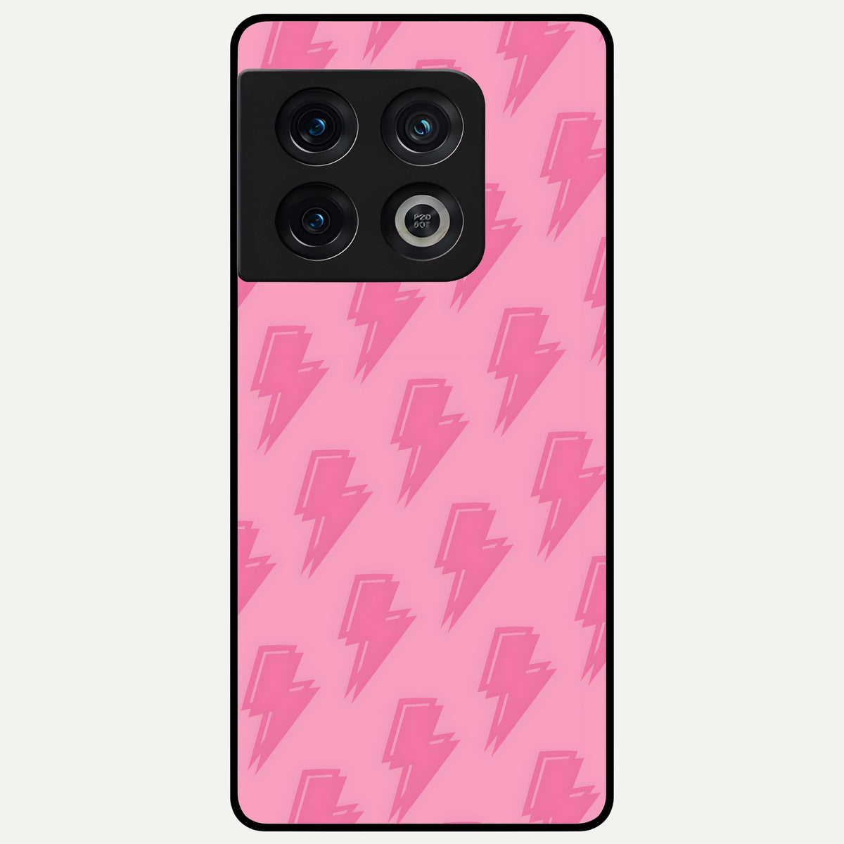  Pink Moo Magic Glass Case For OnePlus 10 Pro back cover – full design glossy printed glass finish