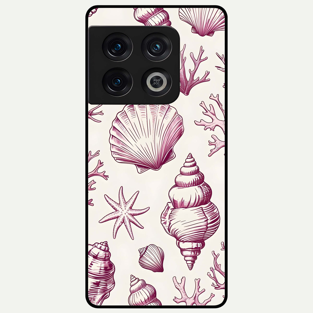  Pink Power Sparks Glass Case For OnePlus 10 Pro back cover – full design glossy printed glass finish
