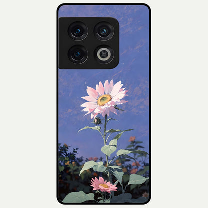  Pink Shells Outline Glass Case For OnePlus 10 Pro back cover – full design glossy printed glass finish