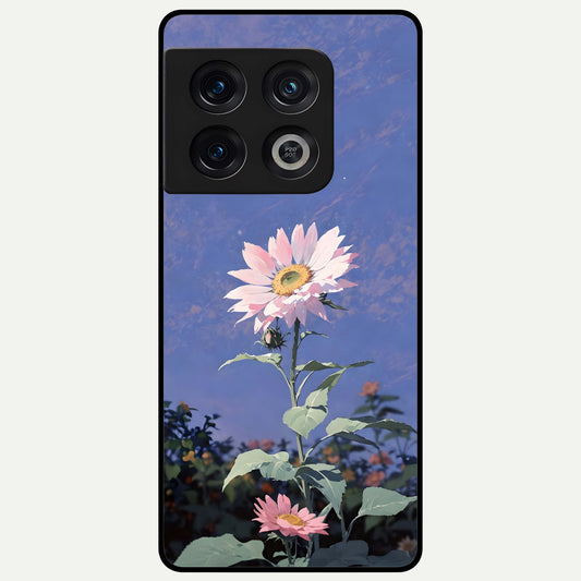  Pink Shells Outline Glass Case For OnePlus 10 Pro back cover – full design glossy printed glass finish
