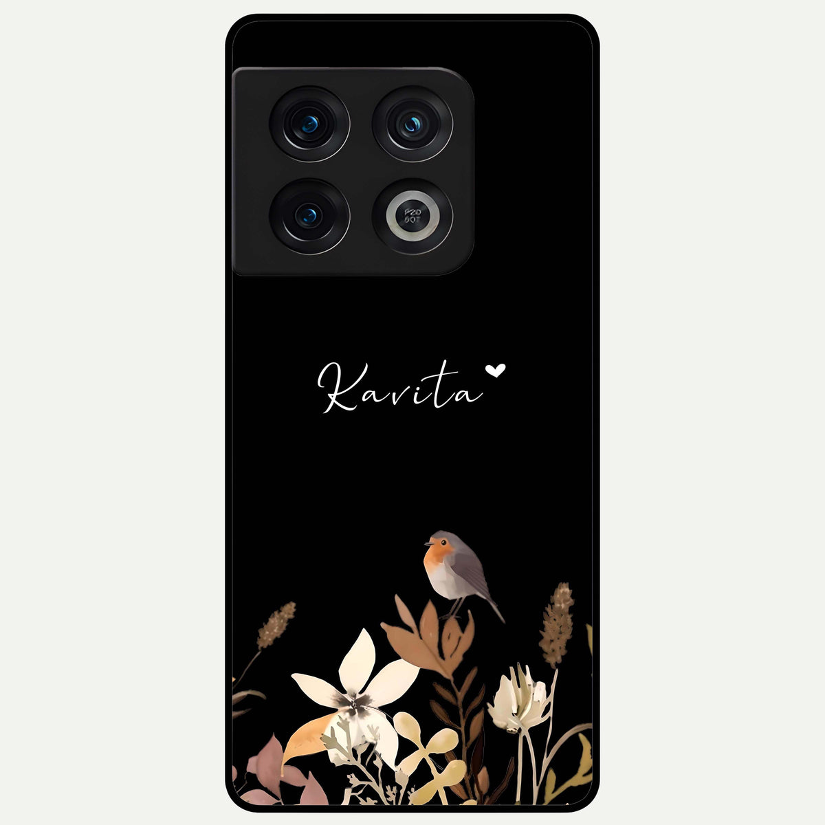  Quiet Garden Tune Custom Name Glass Case For OnePlus 10 Pro back cover – full design glossy printed glass finish