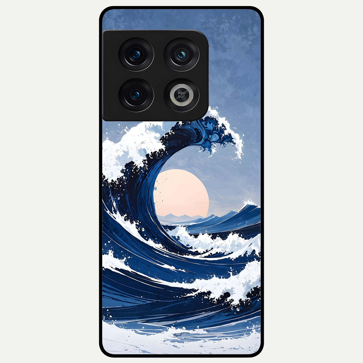  Rising Tide Power Glass Case For OnePlus 10 Pro back cover – full design glossy printed glass finish