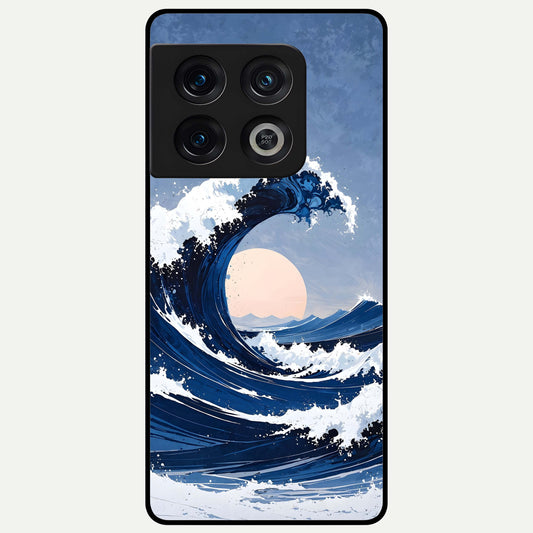  Rising Tide Power Glass Case For OnePlus 10 Pro back cover – full design glossy printed glass finish