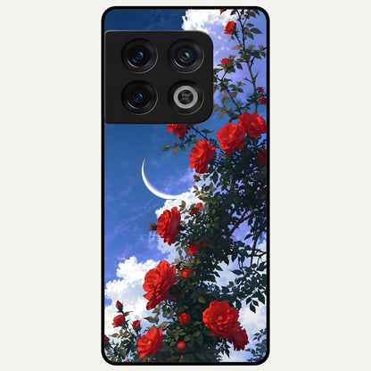  Rose Drift Flowers Glass Case For OnePlus 10 Pro back cover – full design glossy printed glass finish